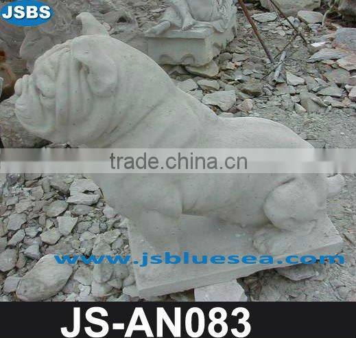 Red marble lion statue with wing