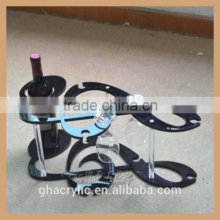 DIY single bottle wine rack,wine display stand