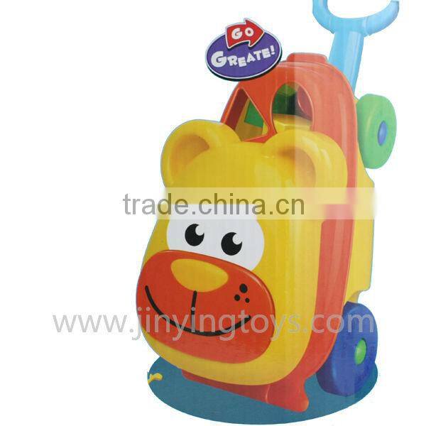 Luggage carrier building block plastic toys for kids