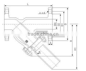 pn16 y type filter cast iron ductile iron