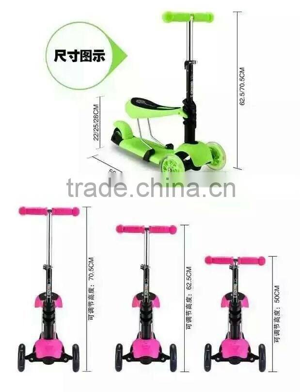 Lightest Portable Foot Scooter for sale/manual folding scooter kids