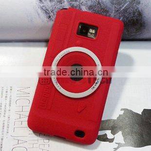 For galaxy s2 camera Case,camera silicon case for samsung galaxy s2 i9100 silicone case cover,mobile phone case