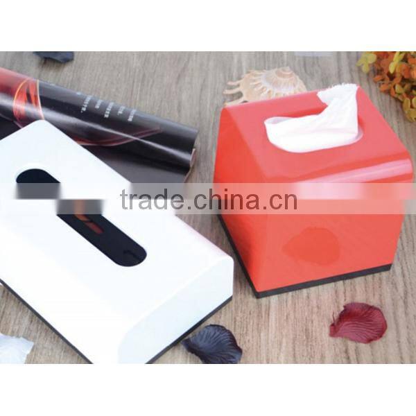 Plastic paper holder tissue box