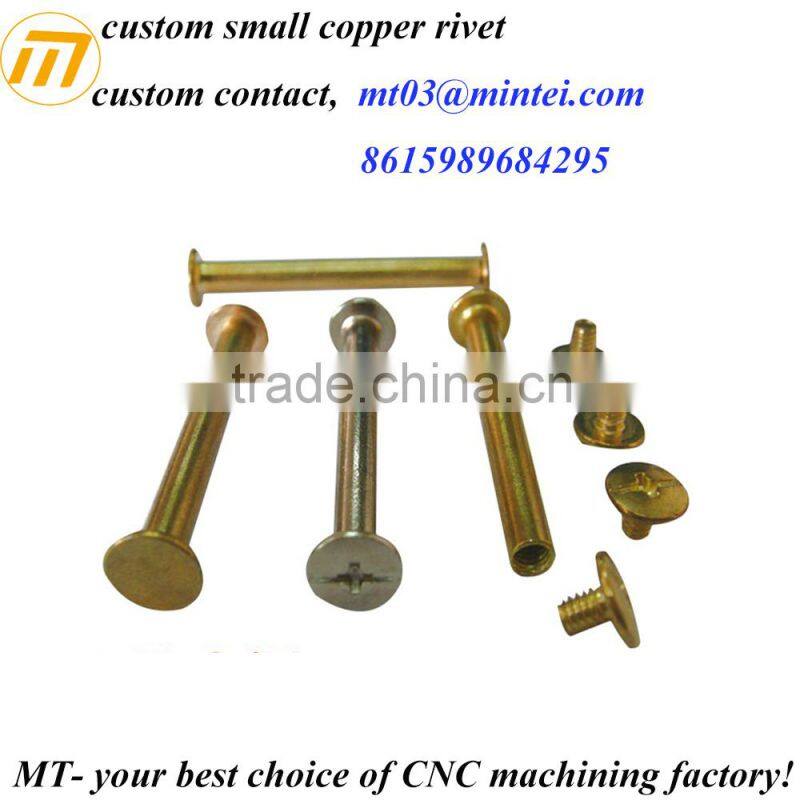 custom brass round head rivet