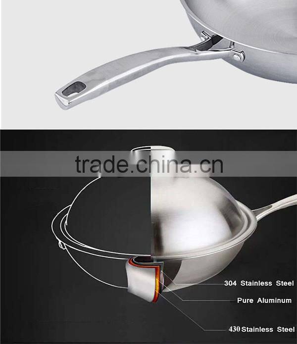 Charms Triply stainless steel electric wok chinese cooking