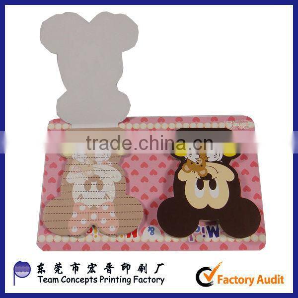 heart shaped memo pad for promotion