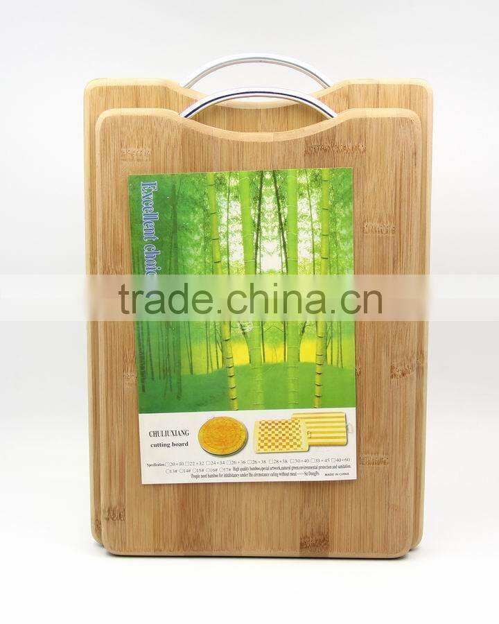 3pc bamboo cutting board set round cutting board, rect cutting board