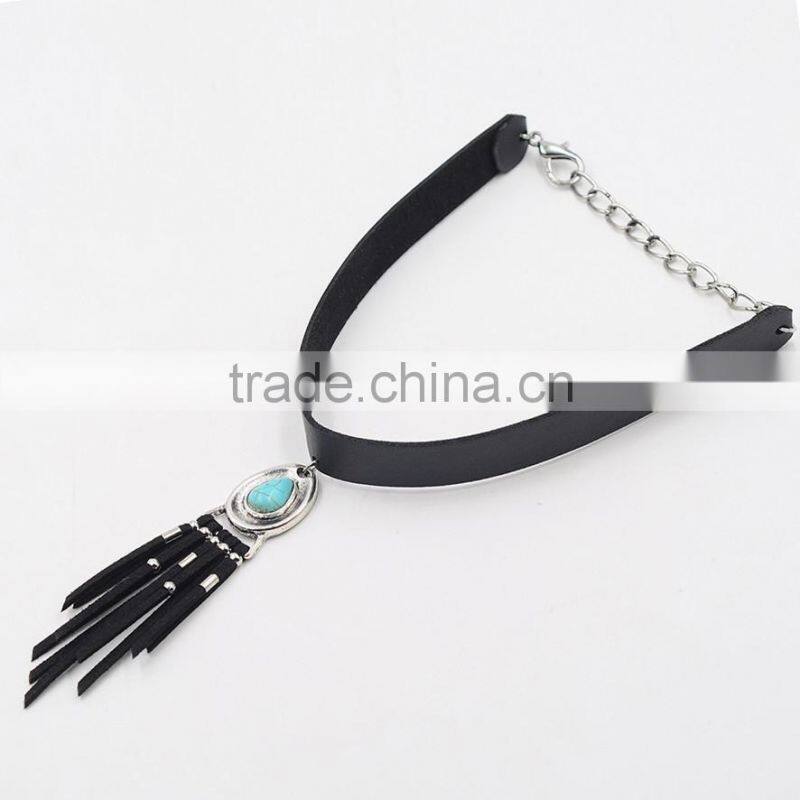 Delicate simple cord knot bow cheap necklace