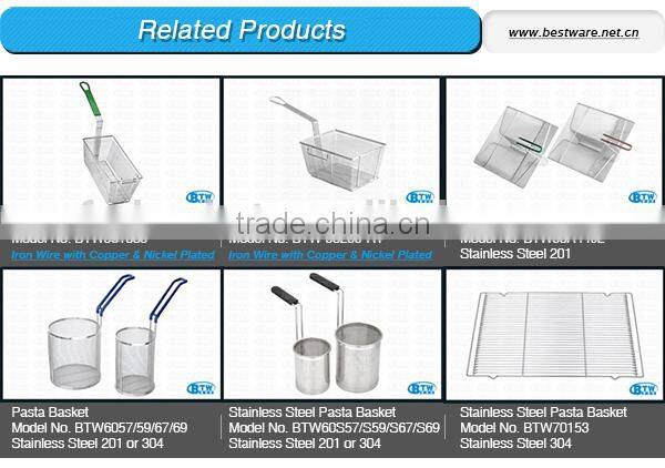 Pasta Basket,Cooking Colander,Stainless Steel Mesh Strainer (L-BTW60S69-201)