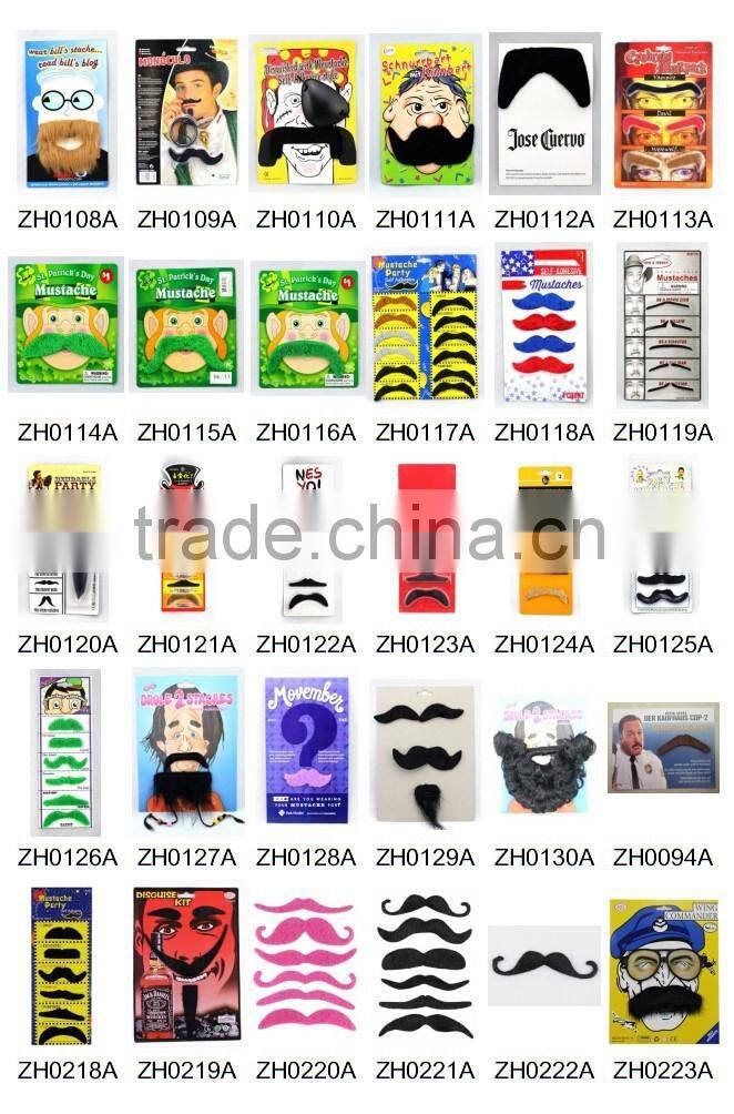 Artificial mustache beard