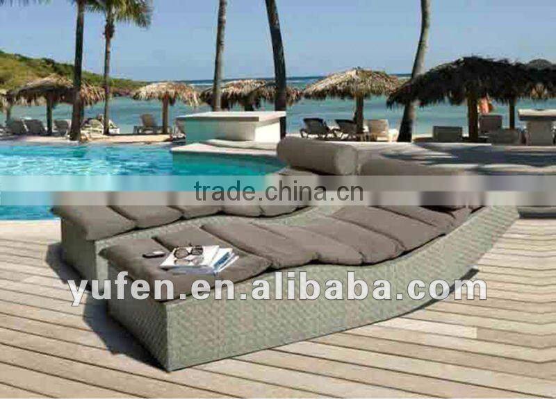 cast aluminum rattan furniture outdoor lounge sofa