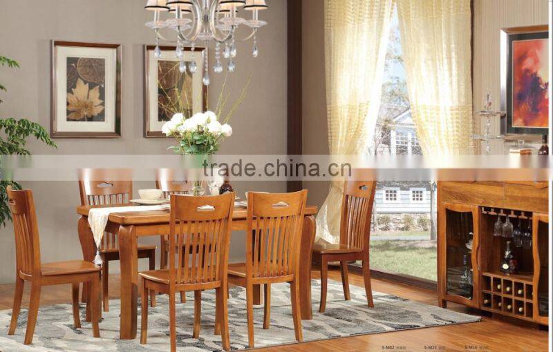 Luxury wood dinning table set GZH-SM05