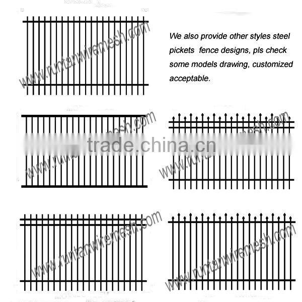 Hole sale steel tubular pool fence