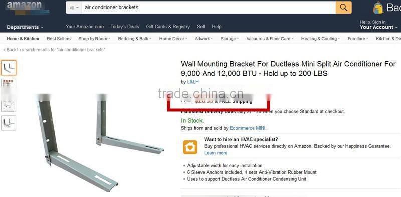 Air Conditioning Mounting Bracket to 25600btu (3Ph AC)