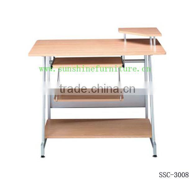 Wooden Computer Table Design with ISO9001 Certificate