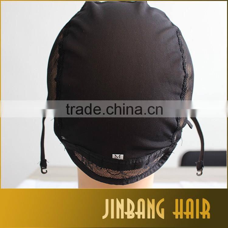Fashion Design Black Jewish Wig Caps For Making Wigs Glueless Wig Caps Adjustable Strap On the Back Weaving Cap Stretch