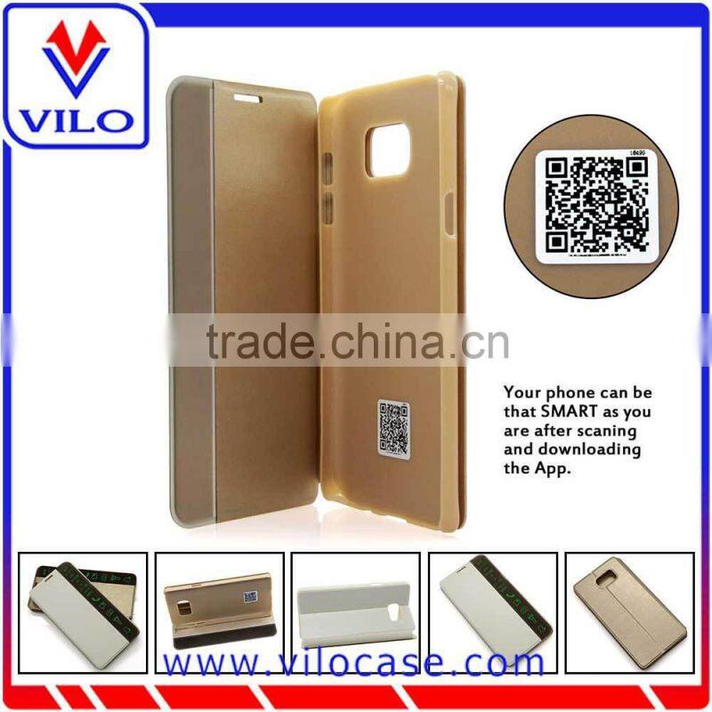 Combo colors smart leather cover for Samsung Salaxy Note 5