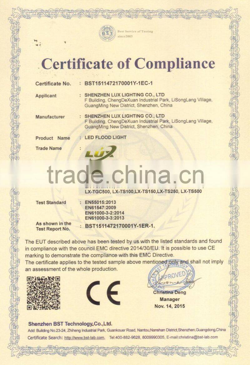 5 Years Warranty, CE ROHS Approved, Stadium Light, Copper Heat Pipe Design, Meanwell Driver, 400 Watt LED Flood Light