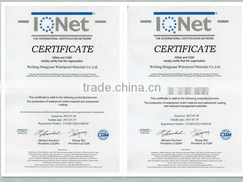 Roofing SBS modified bitumen waterproof membrane