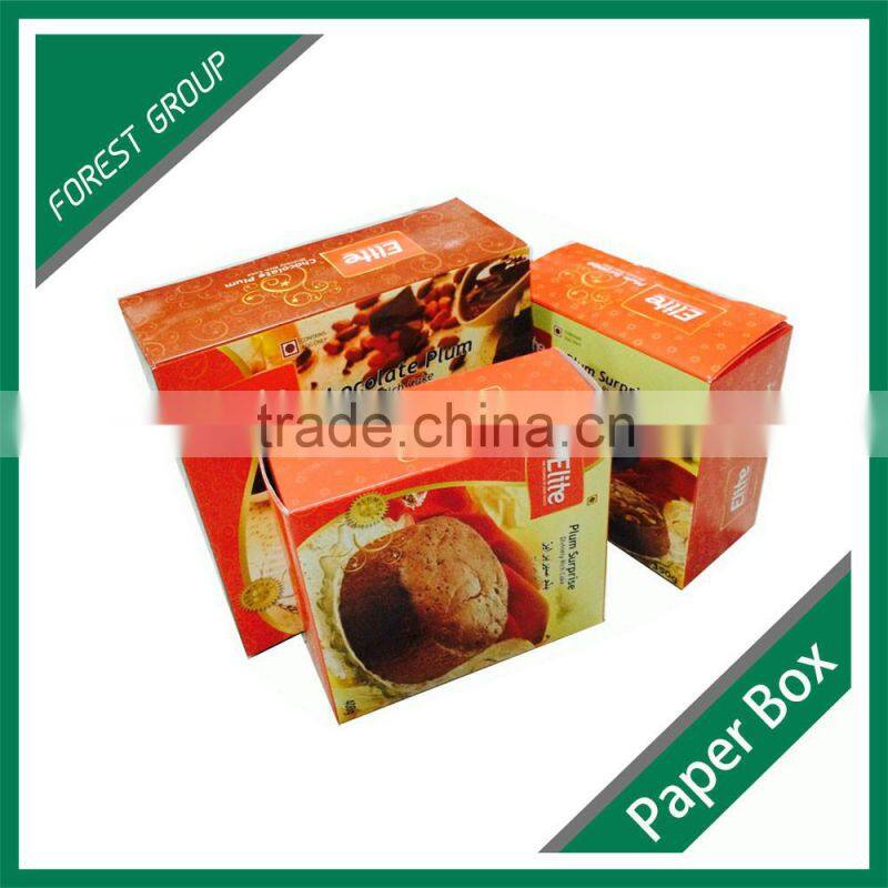 CUSTOM DESGIN FOOD PACKAGING BOX FOR CAKE/BISCIUTS