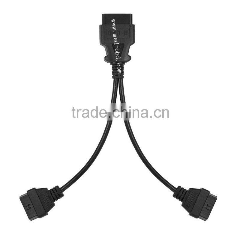 Cable, J1962M to 2 J1962F, Y-Cable, 1ft
