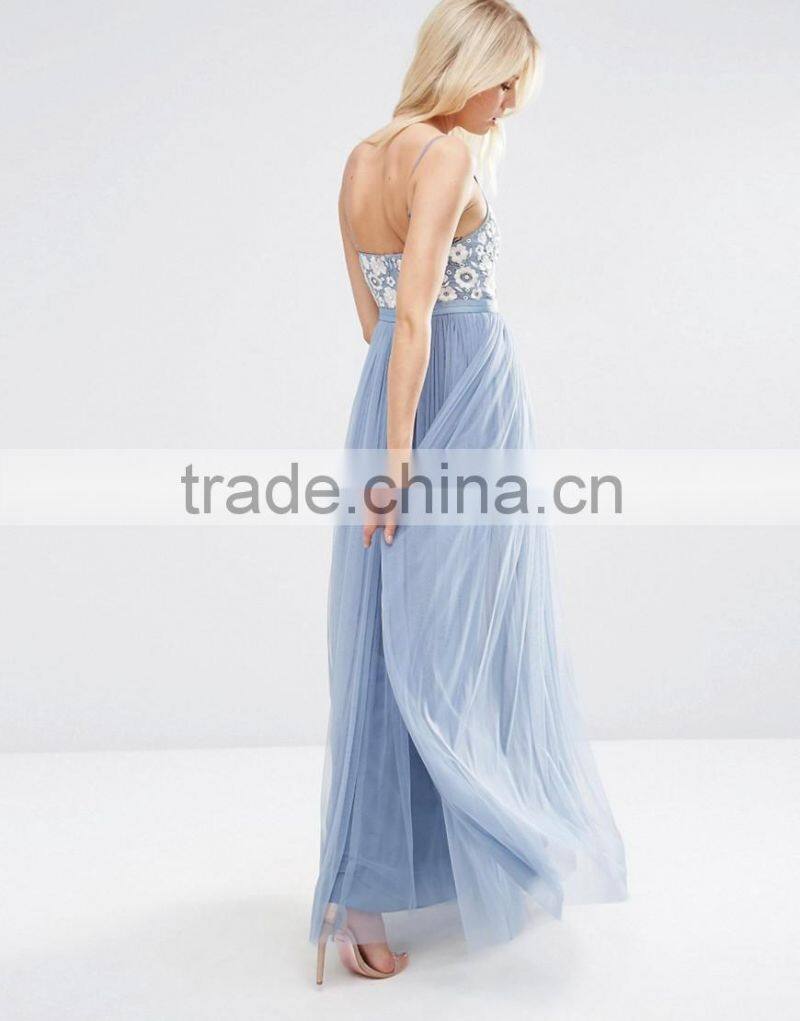 Beautiful Dresses With Embroided Women Maxi Clothing China Manufacture