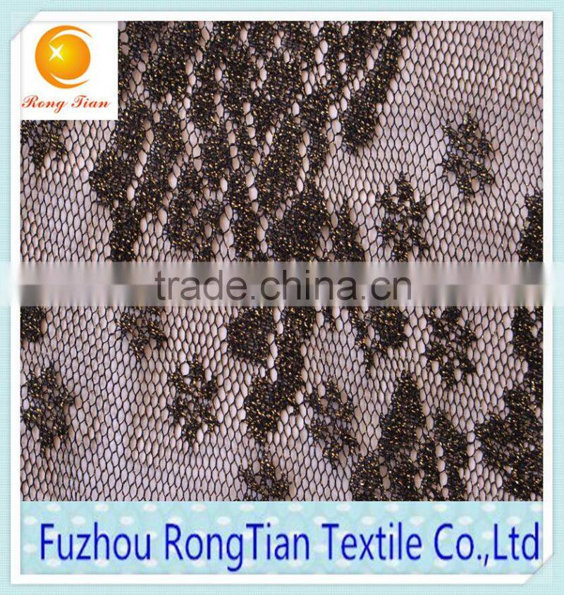 Wholesale sequins gold lace fabric for sexy dress