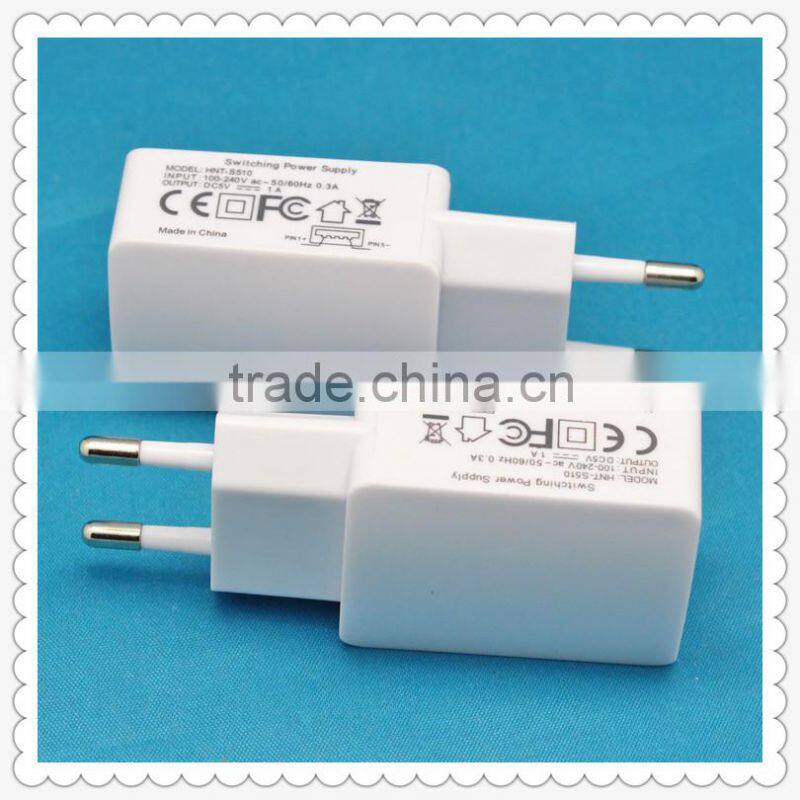 USB power adapter/USB wall adapter European Type for mobile phone