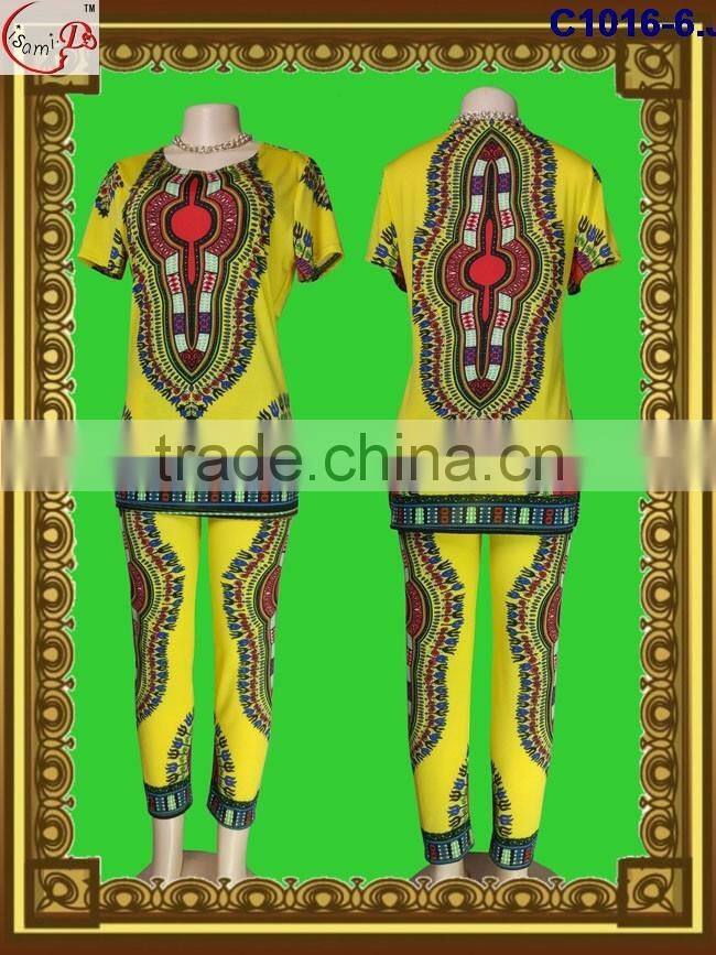 New milk fiber fashion women cl1016 African clothing women suit with low price high quality wholesale