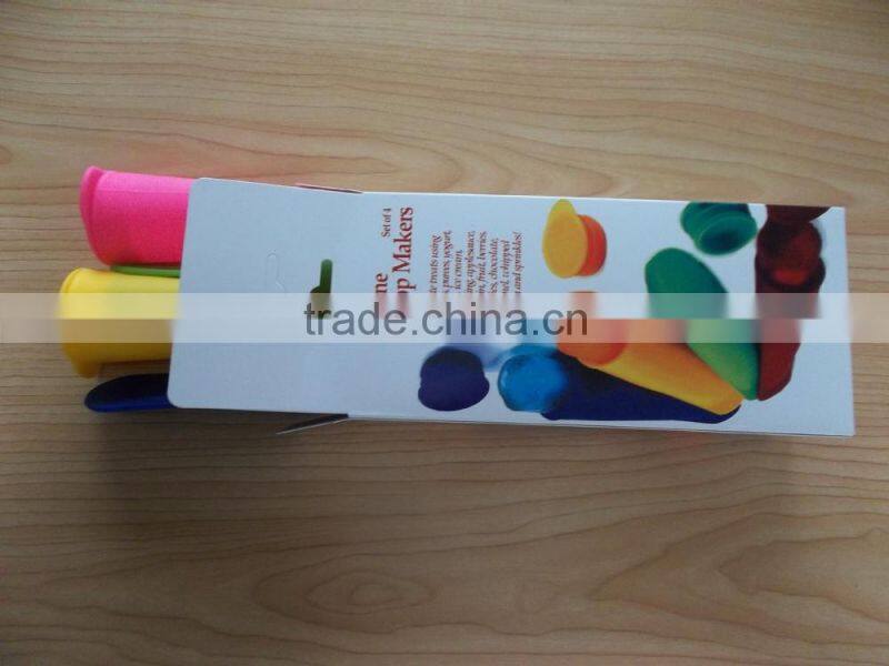 2015 Hot Selling 100% Food Grade Summer Silicone ice Pop Maker