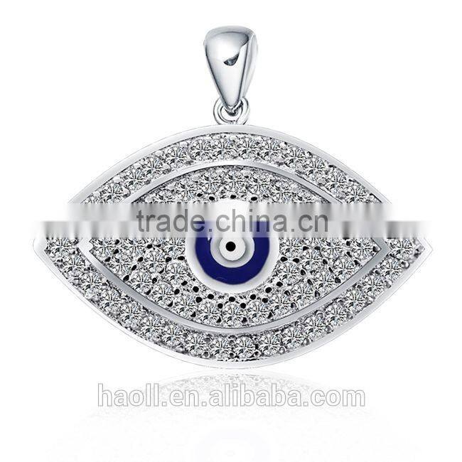 Fine Jewelry Wholesale China Manufacturer 925 Sterling Evil Eye Pendant
