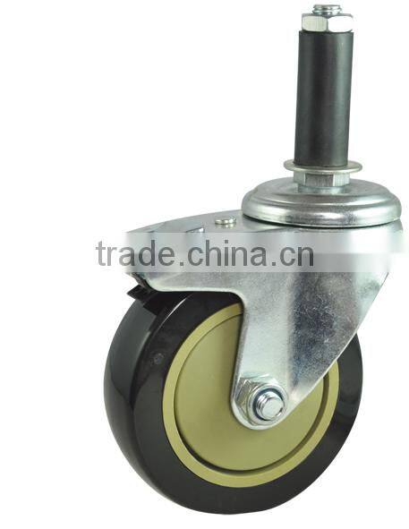PVC inflatable rod casters and wheels,height adjustment screw castor