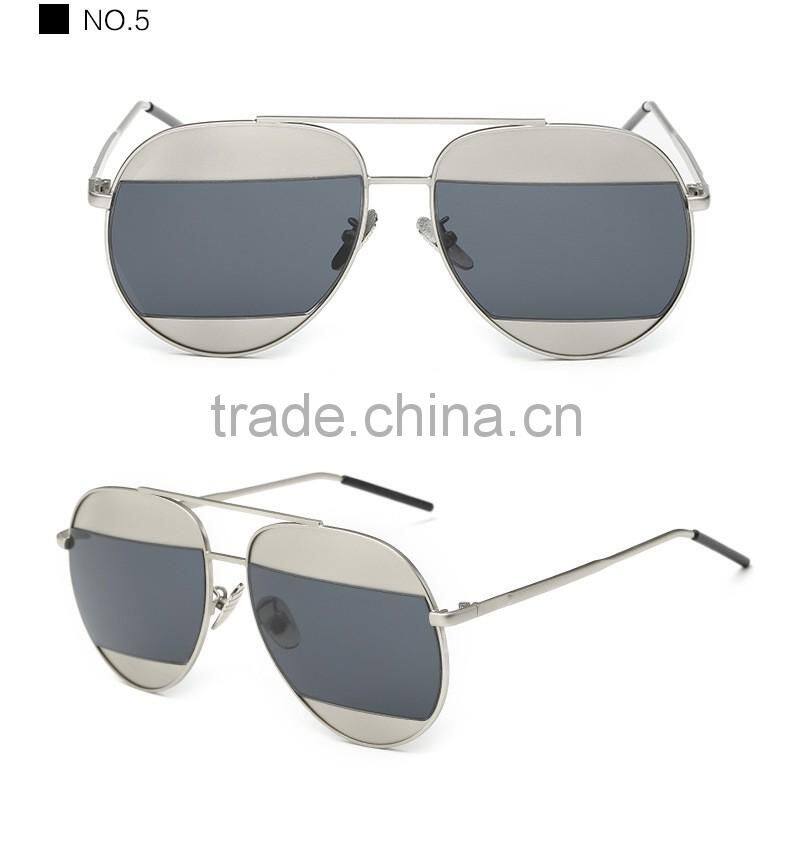 New Fashion Aviation Sunglasses Women Brand Designer Mirror Coating Vintage Copper Frame Ladies Sun Glasses for Women Men CC5063