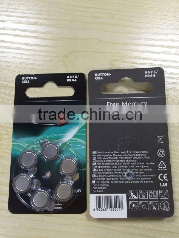 Free Mercury A312 PR41 hearing aid battery 1.4v A10 A312 A13 A675