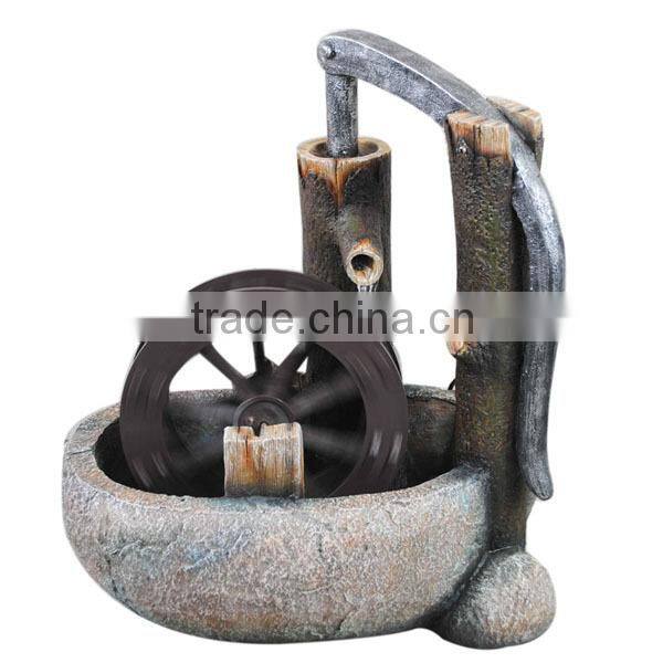 Large size Resin outdoor fountains in jar shape