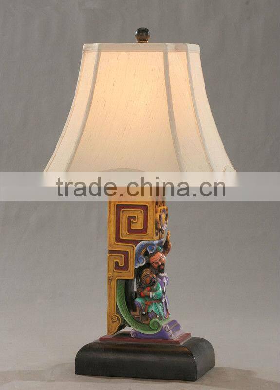 2015 Chinese traditional color poly table lamp/light 110V