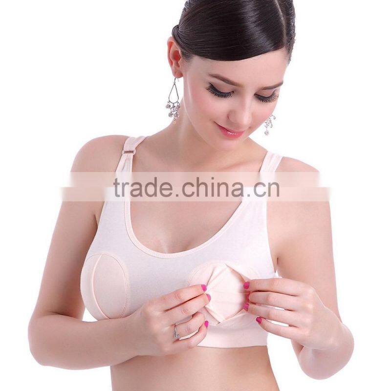 Women's 3 Color Nursing Hands Free Pumping Bra Breast Feeding