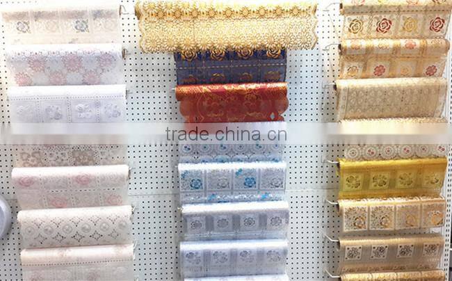 Dongguan factory pvc lace table runner wholesale 50cm tablecloth