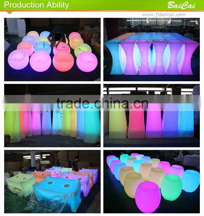 Rechargeable battery color changing cordless led table lamp BCD-548L
