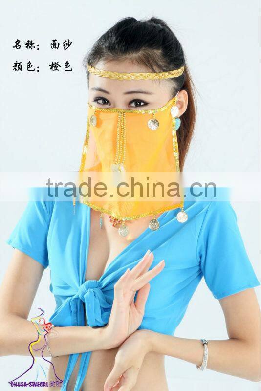 SWEGAL 2013 wholesale women belly dance silk fan veil