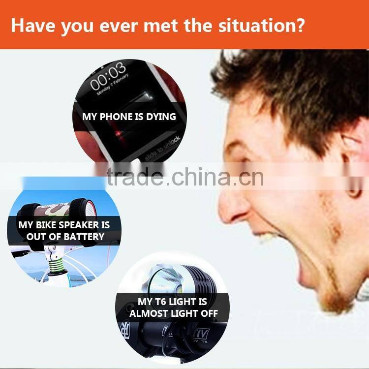 Factory Price Triple USB Wholesale Silicone Power Bank Brands, Mobile Power Bank Phone Charger