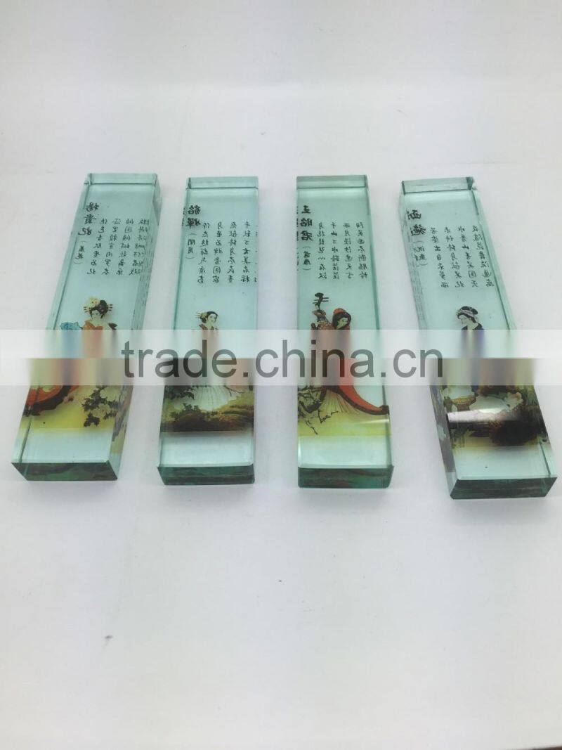 2015 New Design Paperweights, High Quality Customized Glass Crystal Paperweight