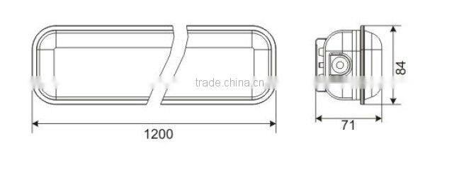 2013 NingBo IP65 38W LED Tri-Proof Fluorescent Lamp with SMD3528