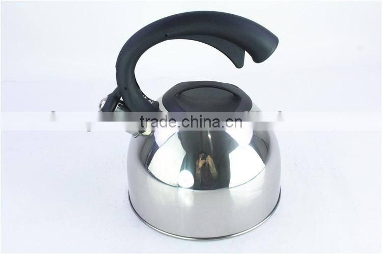 Large 2.5 Liter Capacity non electric tea kettle stainless steel whistling kettle