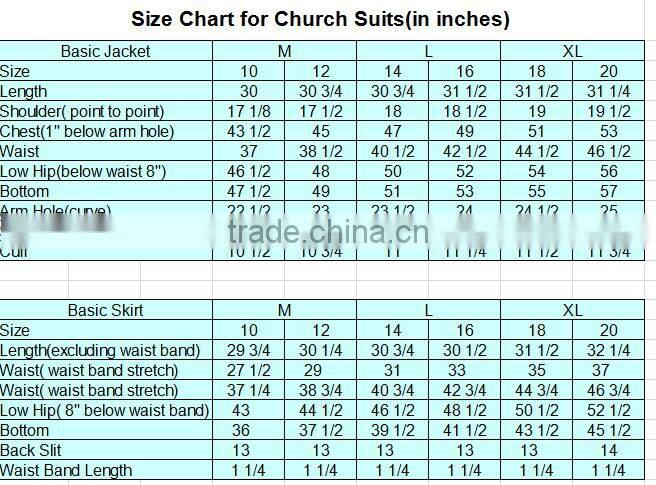 The latest design church suits