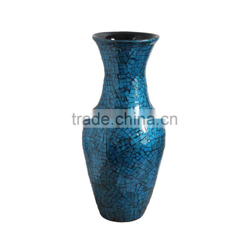 mother of pearl vase with nice design for decoration