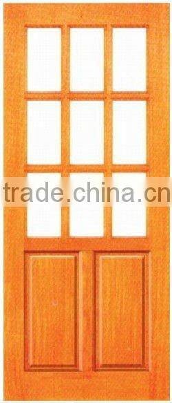 Wooden glass door for indoor