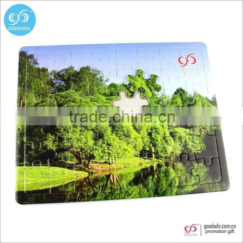 Recycled paper puzzles/square paper puzzle block/paper puzzle