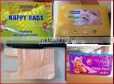 high quality white flat bag white printing plastic bags wholesales