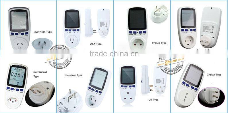 CE Approval Multi-function Italian Plug Socket Digital Power Meter